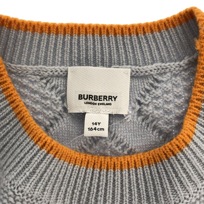 キッズ 長袖ワンピース ワンピース ウール ブルー バーバリー ワンピース BURBERRY