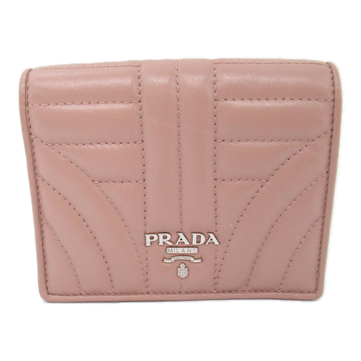 二つ折り財布 二つ折り財布 レザー ピンク ピンクベージュ プラダ 財布・小物 PRADA