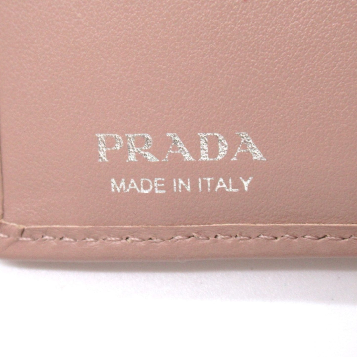 二つ折り財布 二つ折り財布 レザー ピンク ピンクベージュ プラダ 財布・小物 PRADA