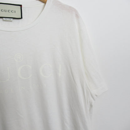 ロゴ Tシャツ Tシャツ コットン ホワイト グッチ トップス GUCCI