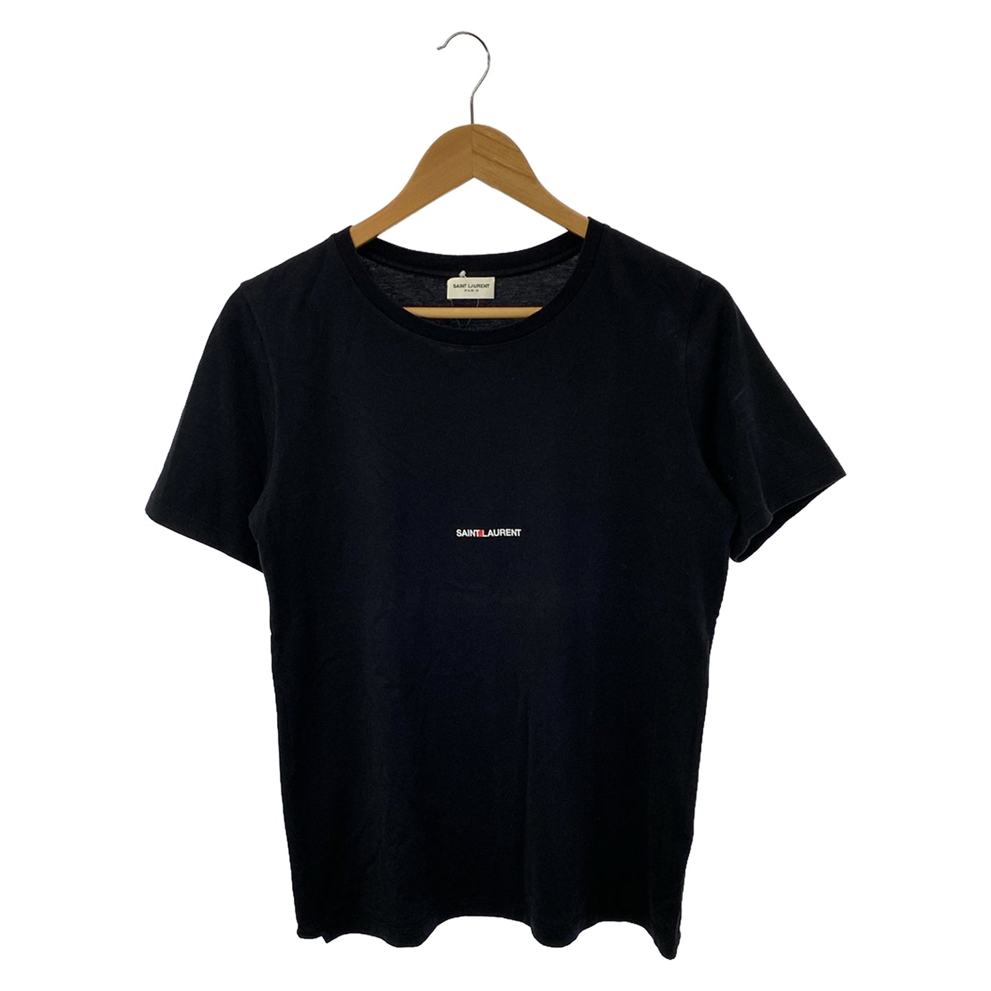 Tシャツ Tシャツ コットン ブラック サンローラン トップス Saint Laurent