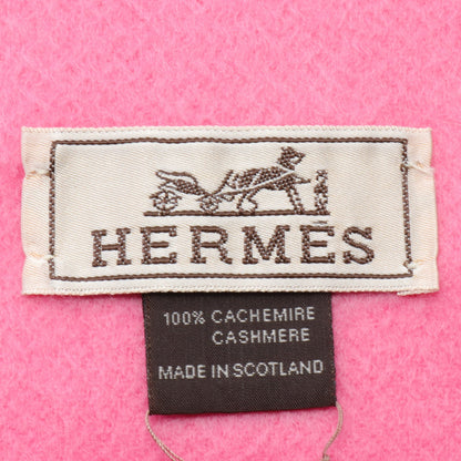 ユニ ブロデ ローズ マフラー カシミヤ ピンク エルメス 財布・小物 HERMES