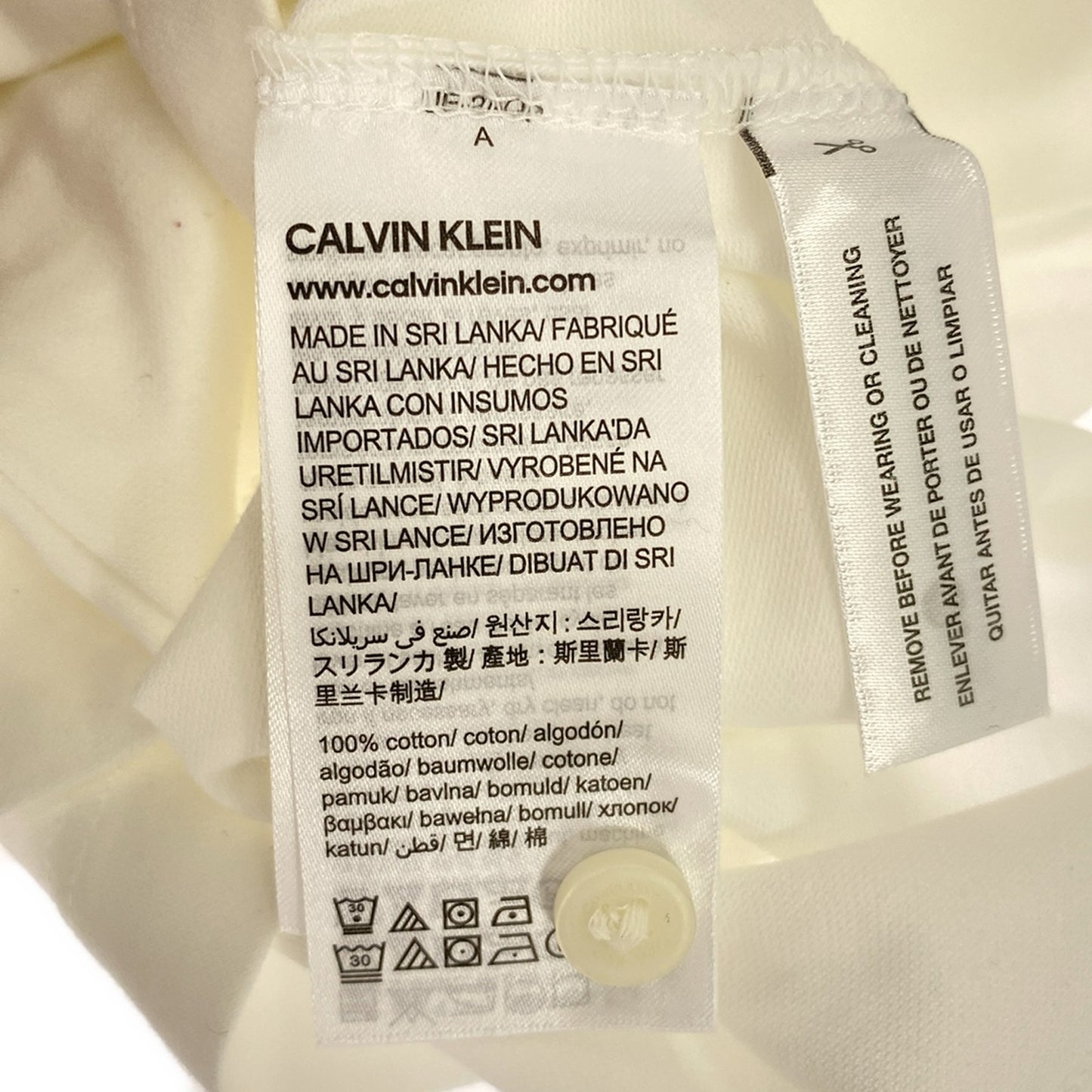 長袖ポロシャツ ポロシャツ コットン ホワイト カルバンクライン トップス Calvin Klein