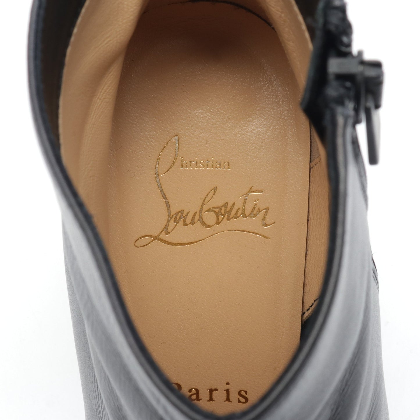 ブーツ レザー ブラック クリスチャンルブタン シューズ Christian Louboutin