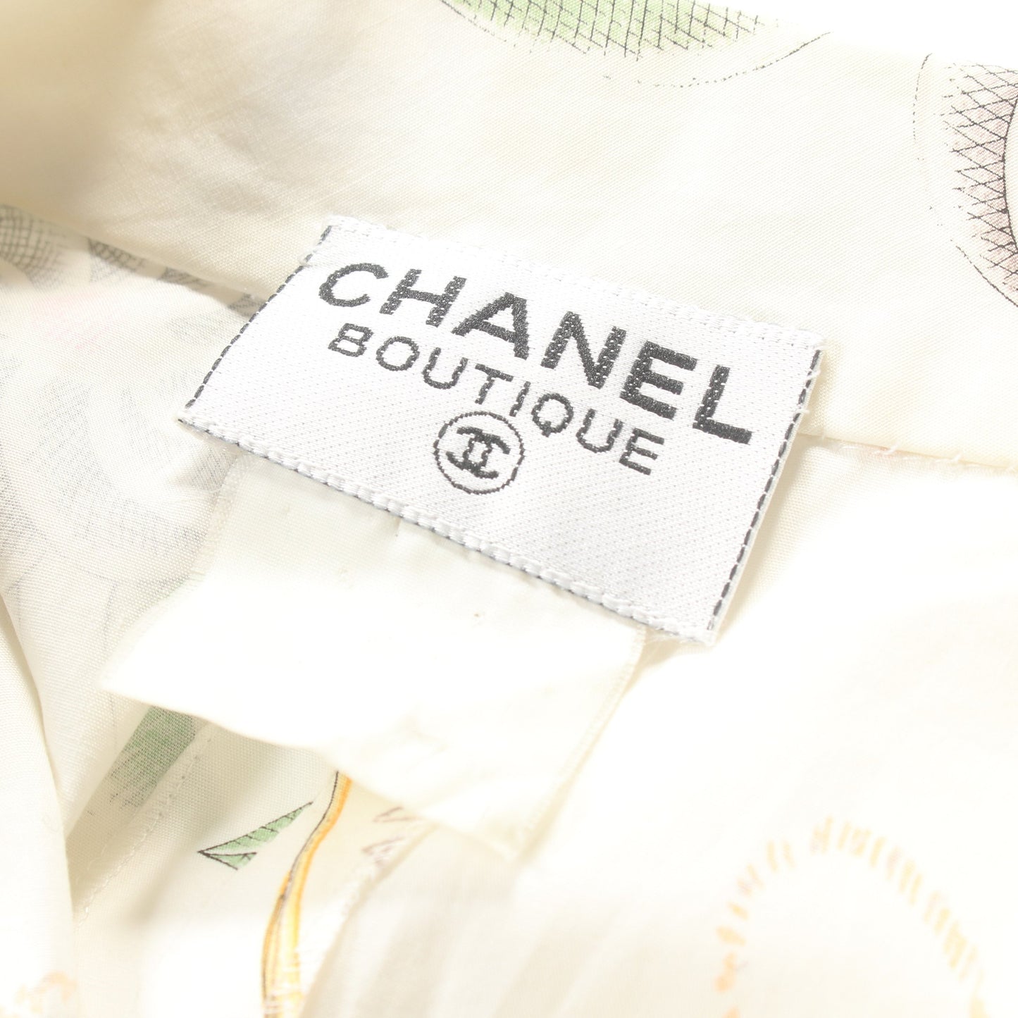 ワンピース ノースリーブ ホワイト マルチカラー シャネル ワンピース CHANEL