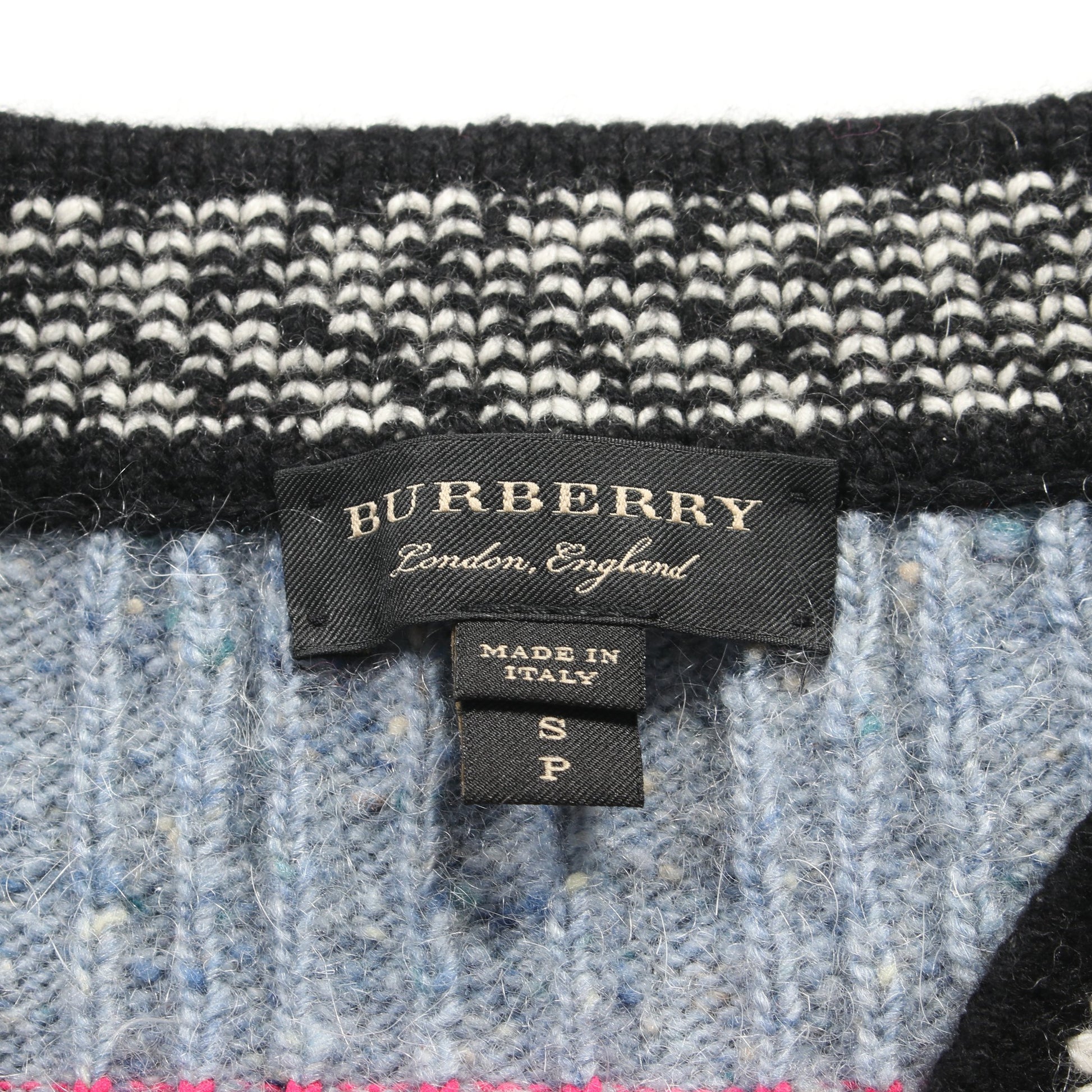 ベスト ニット ウール カシミヤ コットン マルチカラー バーバリー トップス BURBERRY