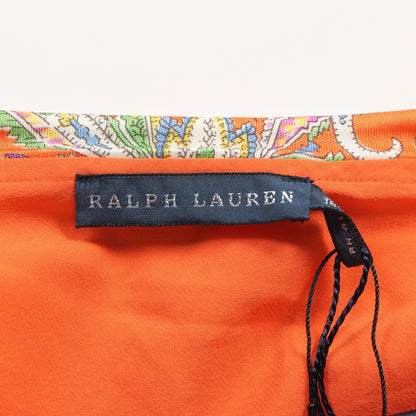 ワンピース 総柄 レーヨン オレンジ マルチカラー ラルフローレン ワンピース RALPH LAUREN