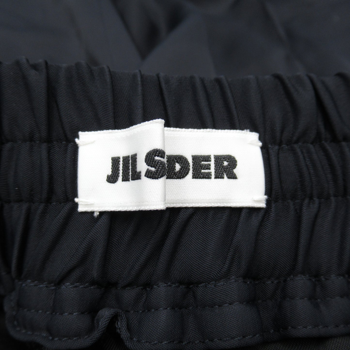 パンツ パンツ レーヨン ネイビー ジルサンダー ボトムス JIL SANDER