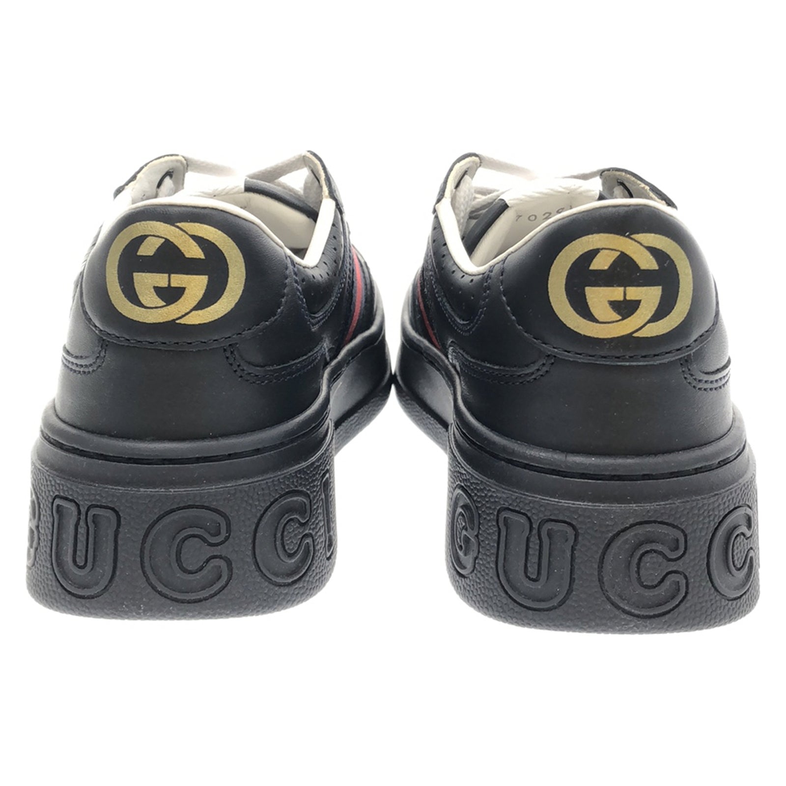 スニーカー スニーカー レザー ネイビー グッチ シューズ GUCCI