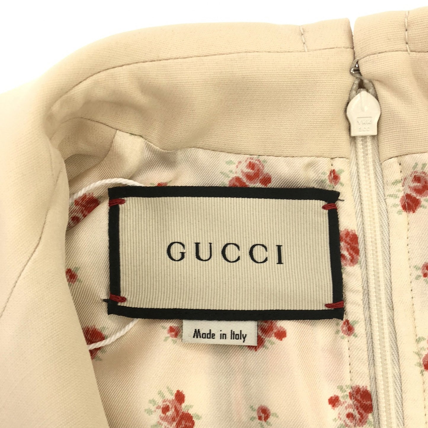 ツイード ワンピース ワンピース コットン ホワイト グッチ ワンピース GUCCI