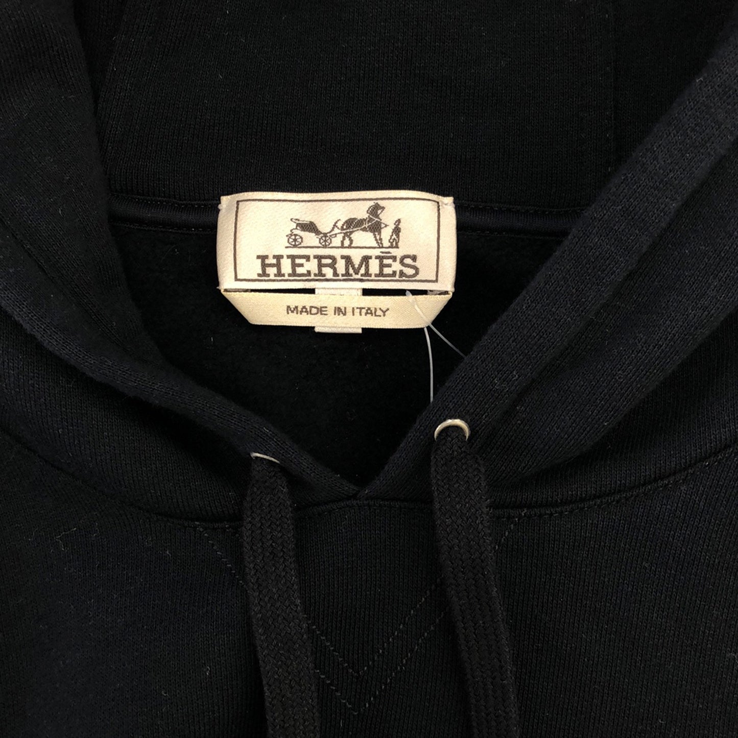 ジップアップ フーディ パーカー コットン ネイビー エルメス アウター HERMES