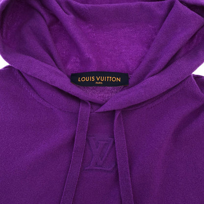 フーディ付きセーター ニット カシミヤ パープル ルイヴィトン トップス LOUIS VUITTON