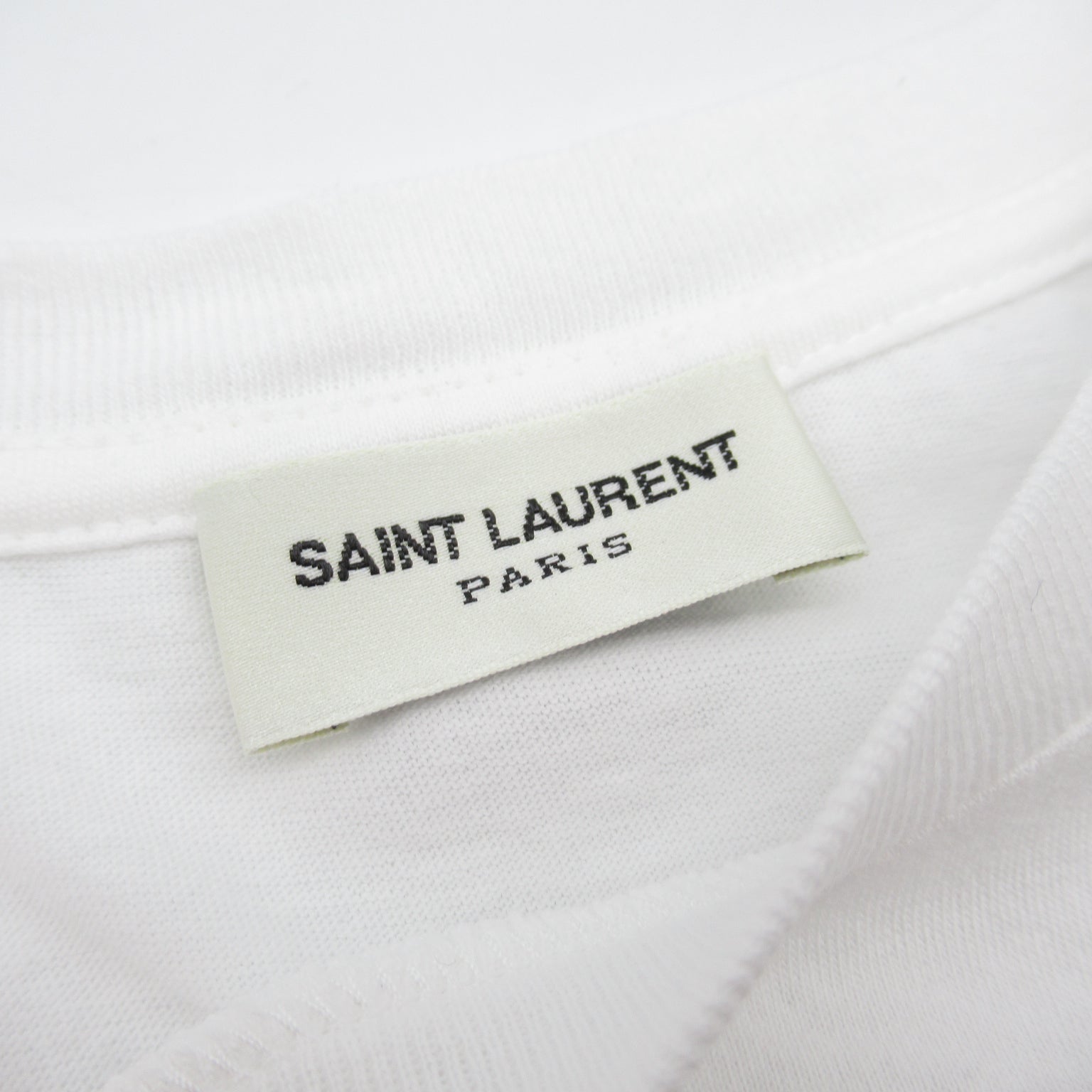 半袖Tシャツ Tシャツ コットン ホワイト ナチュラル サンローラン トップス Saint Laurent