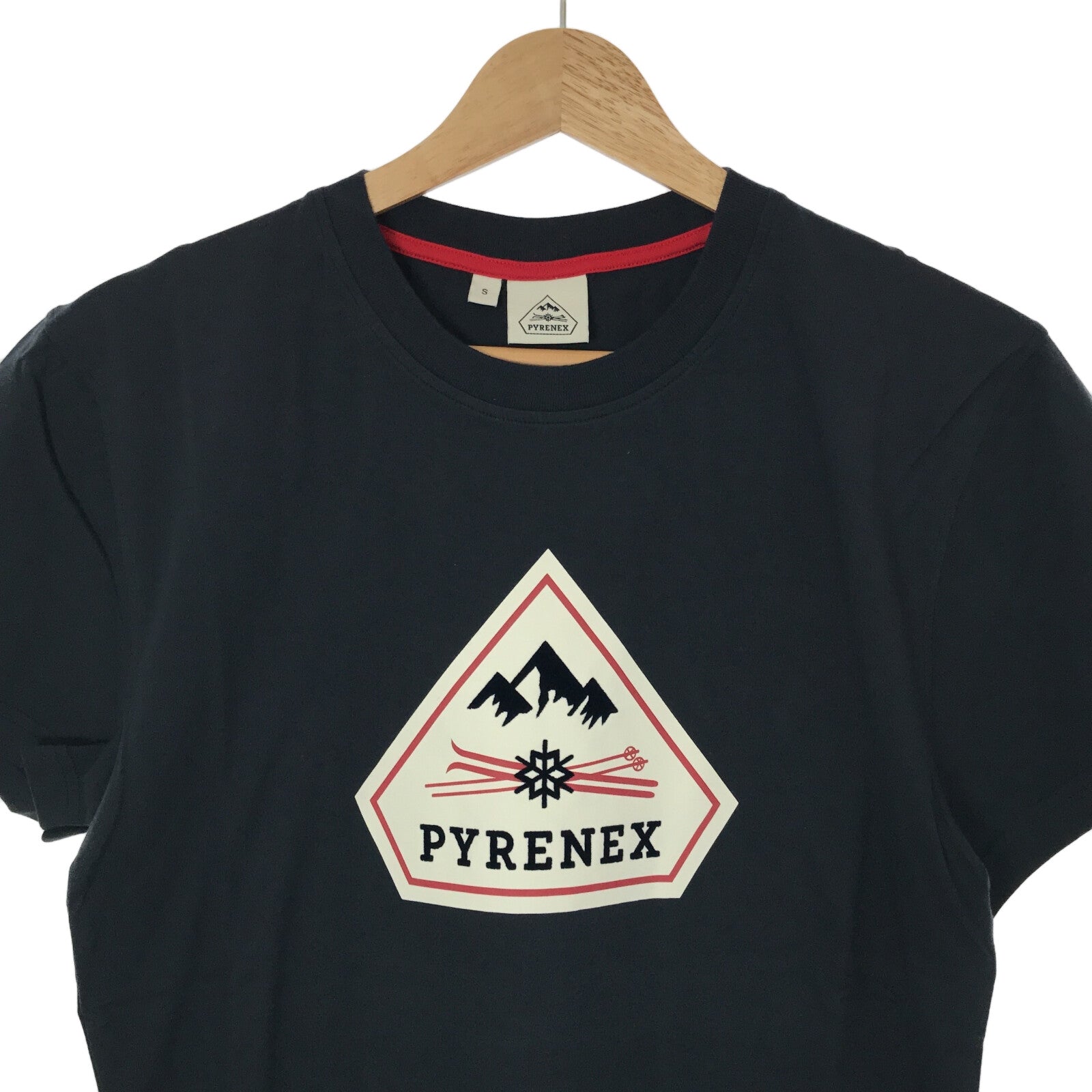 Tシャツ Tシャツ コットン ネイビー ピレネックス トップス PYRENEX