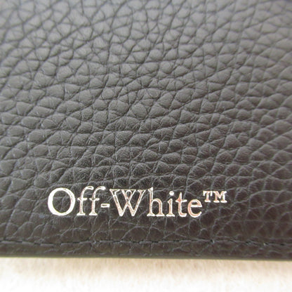 カードケース カードケース レザー ブラック オフホワイト 財布・小物 OFF-WHITE