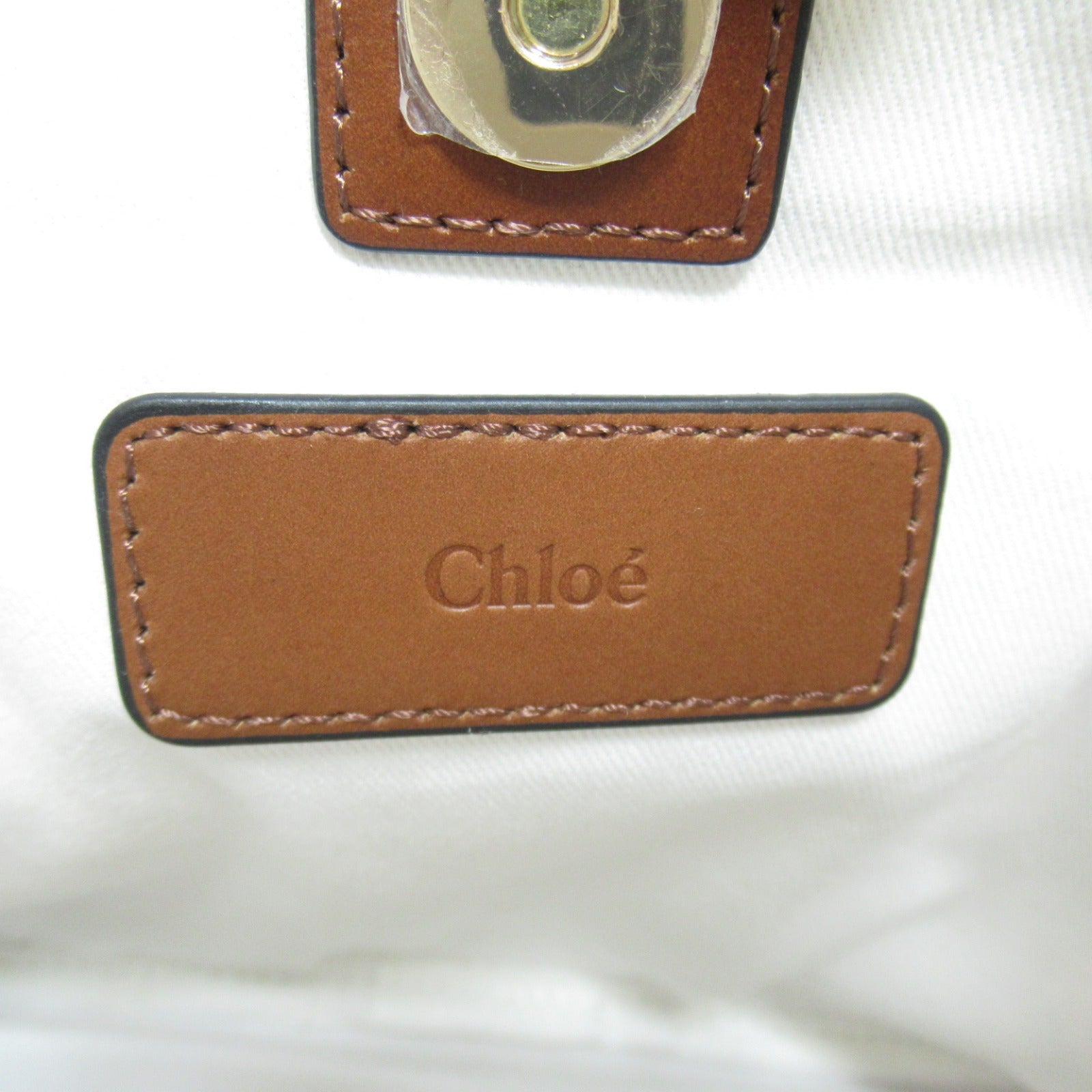 2wayショルダーバッグ ショルダーバッグ コットン ホワイト ピンク クロエ バッグ Chloe