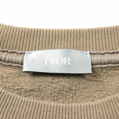 DIOR × Travis Scott CACTUS JACK オーバーサイズ スウェットシャツ クルーネック コットン カーキブラウン ディオール トップス DIOR