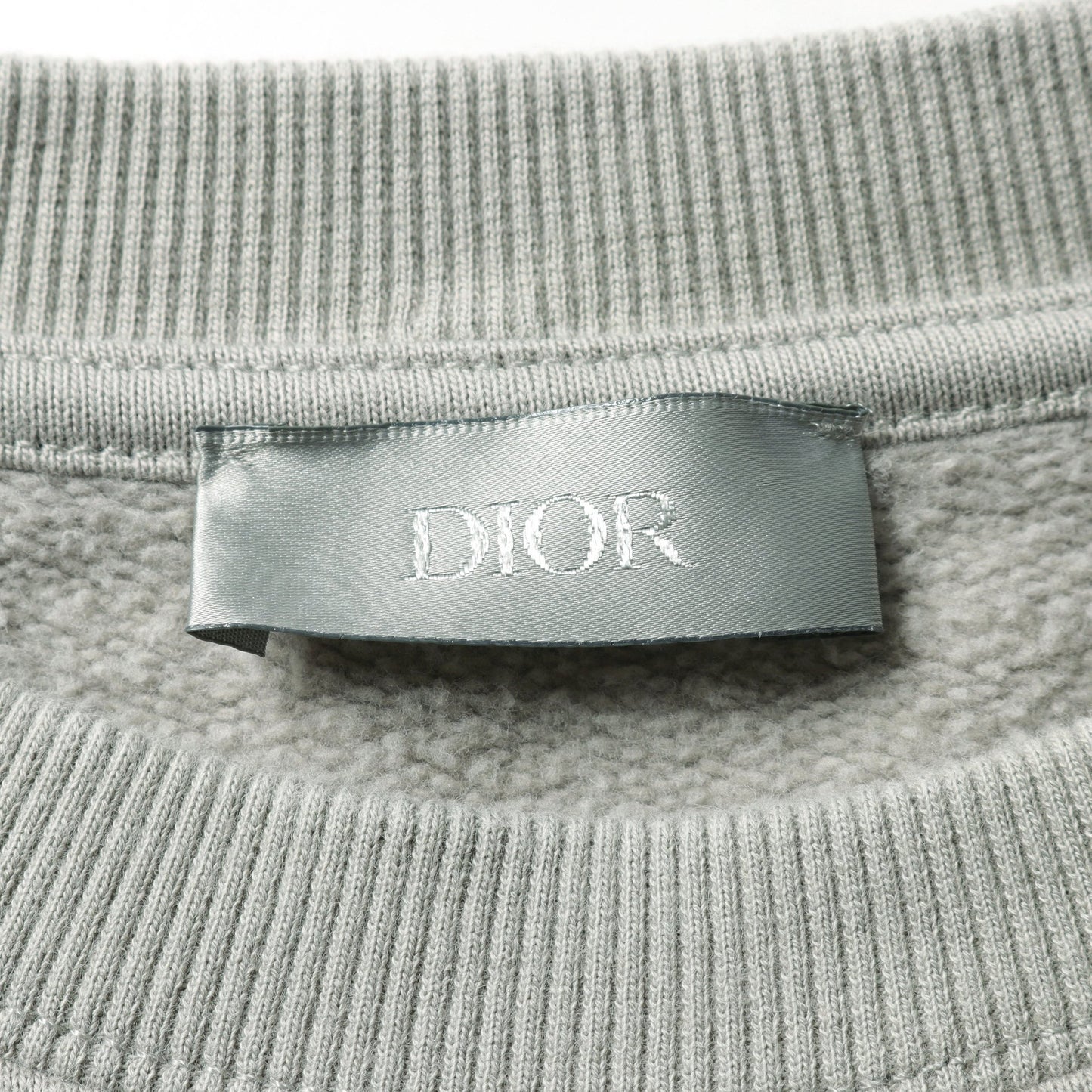 CDロゴ スウェットシャツ クルーネック コットン グレー ディオール トップス DIOR