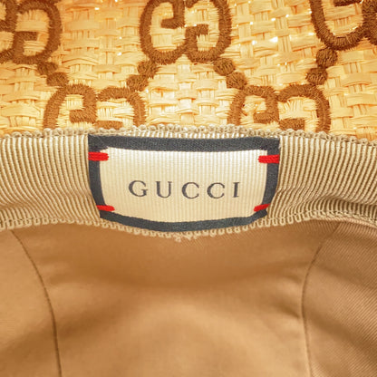 ストローハット ハット その他 ベージュ グッチ 財布・小物 GUCCI