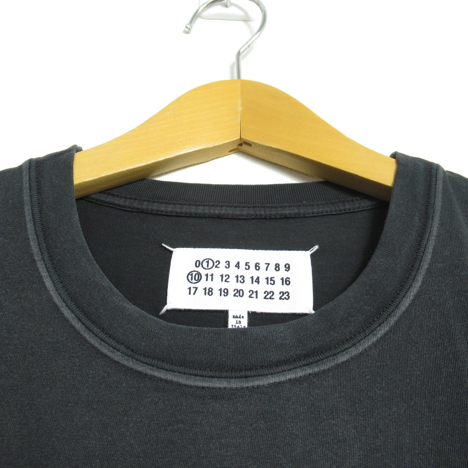 Tシャツ Tシャツ コットン ブラック メゾンマルジェラ トップス Maison Margiela