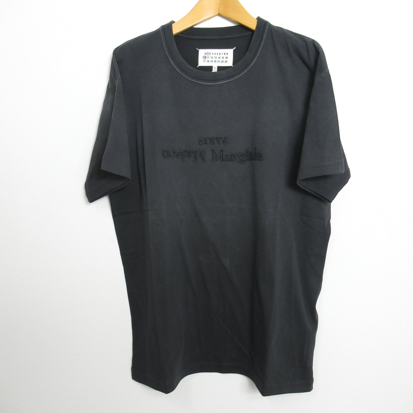 Tシャツ Tシャツ コットン ブラック メゾンマルジェラ トップス Maison Margiela