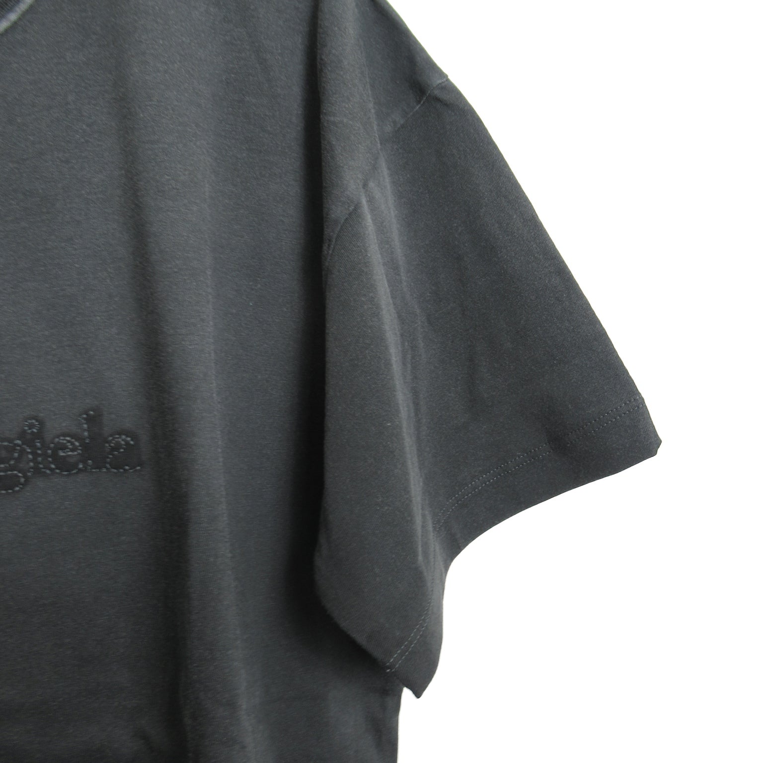 Tシャツ Tシャツ コットン ブラック メゾンマルジェラ トップス Maison Margiela