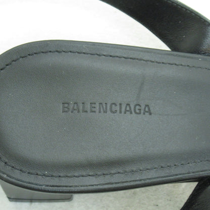 サンダル サンダル レザー ブラック バレンシアガ シューズ BALENCIAGA