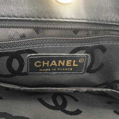 ワイルドステッチトート ハンドバッグ カーフ（牛革） ブラック ベージュ シャネル バッグ CHANEL