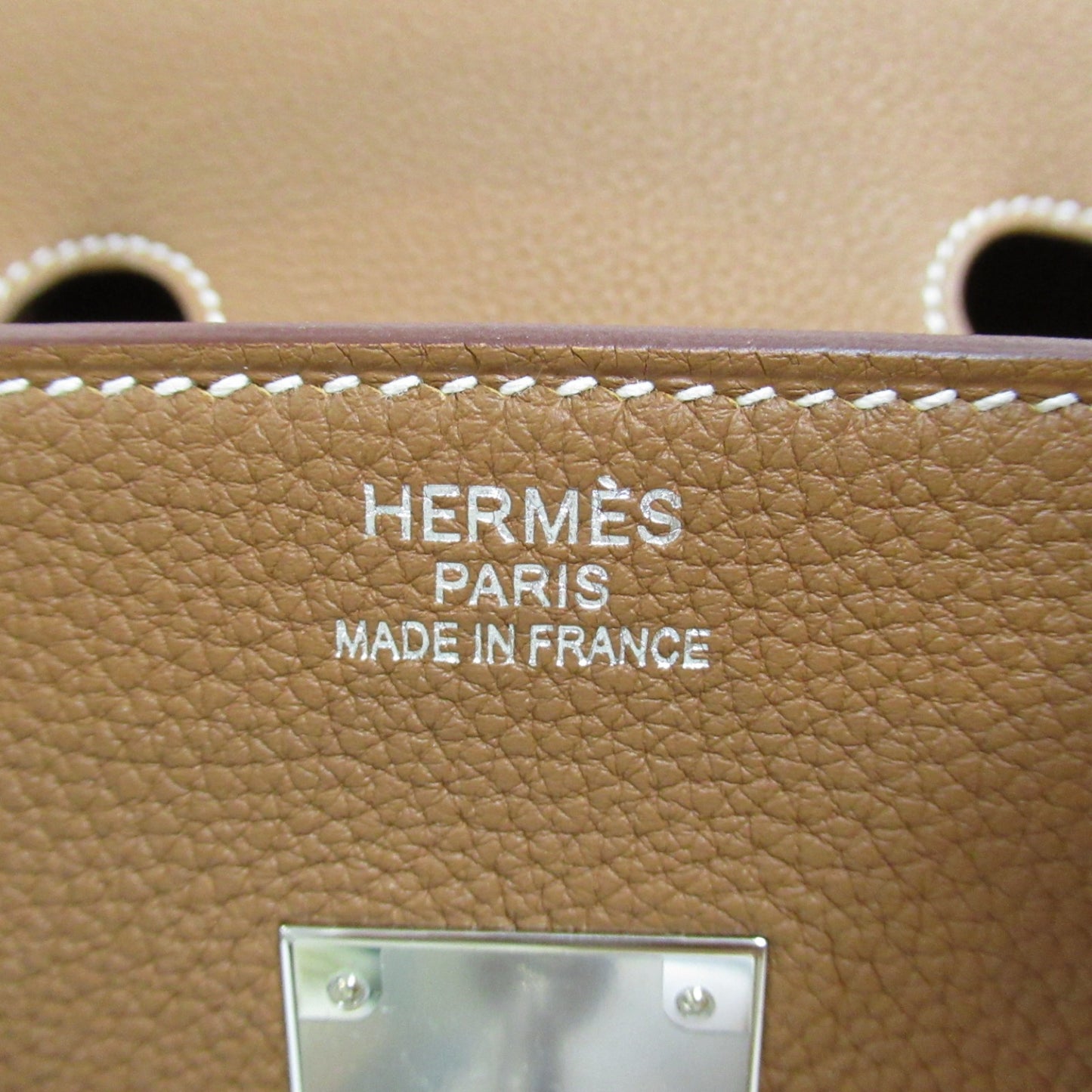 バーキン35 ハンドバッグ ハンドバッグ レザー トゴ ブラウン ゴールド シルバー金具 W刻印 エルメス バッグ HERMES