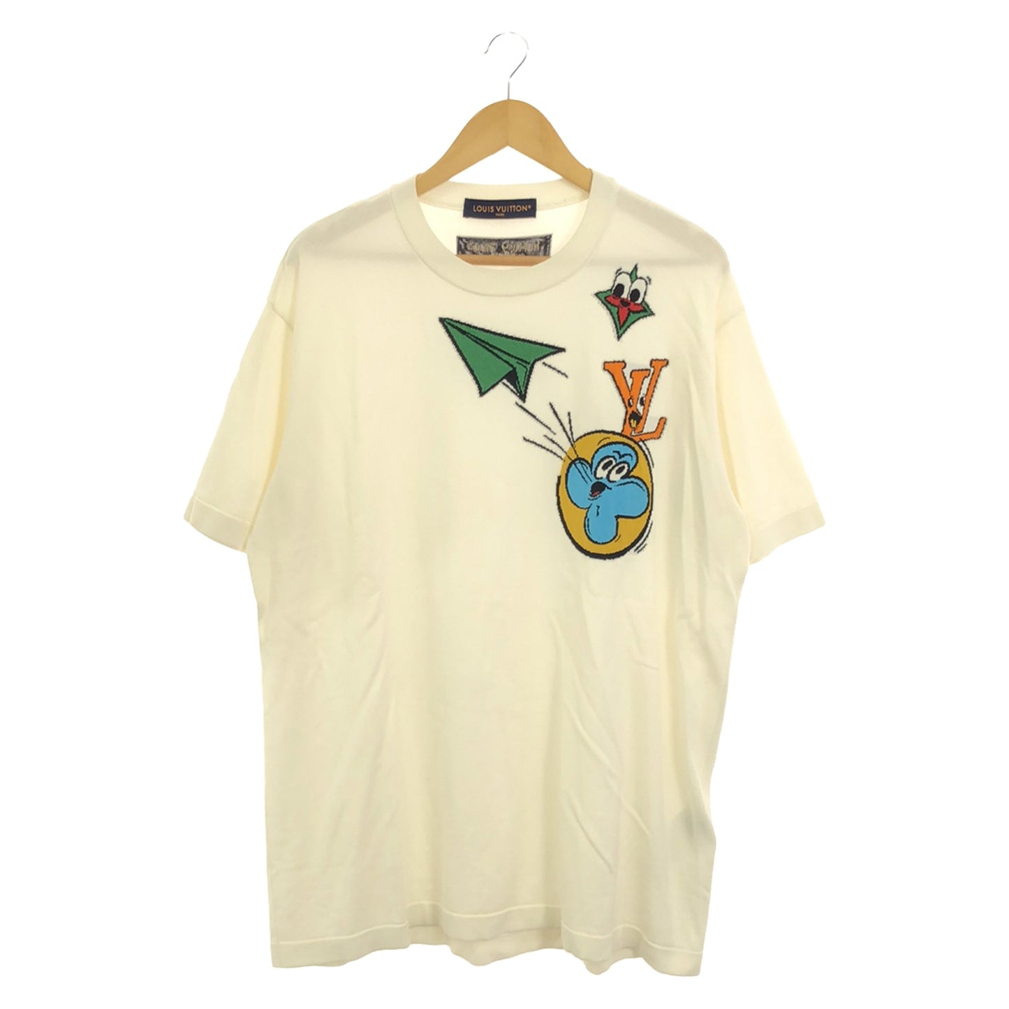 Tシャツ 23SS Tシャツ コットン ホワイト ルイヴィトン トップス LOUIS VUITTON