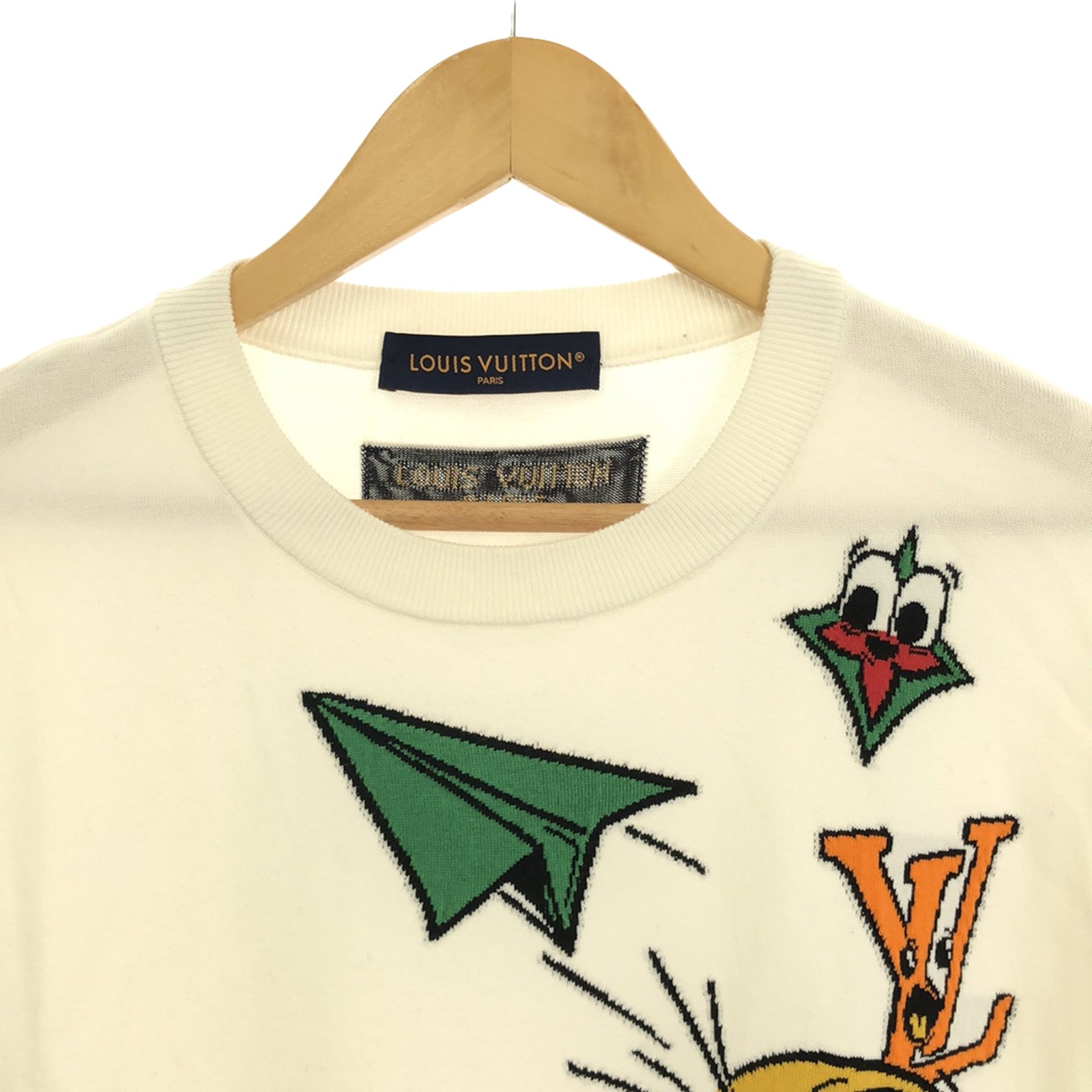 Tシャツ 23SS Tシャツ コットン ホワイト ルイヴィトン トップス LOUIS VUITTON