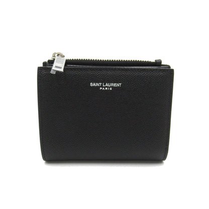 二つ折財布 二つ折り財布 レザー ブラック サンローラン 財布・小物 Saint Laurent