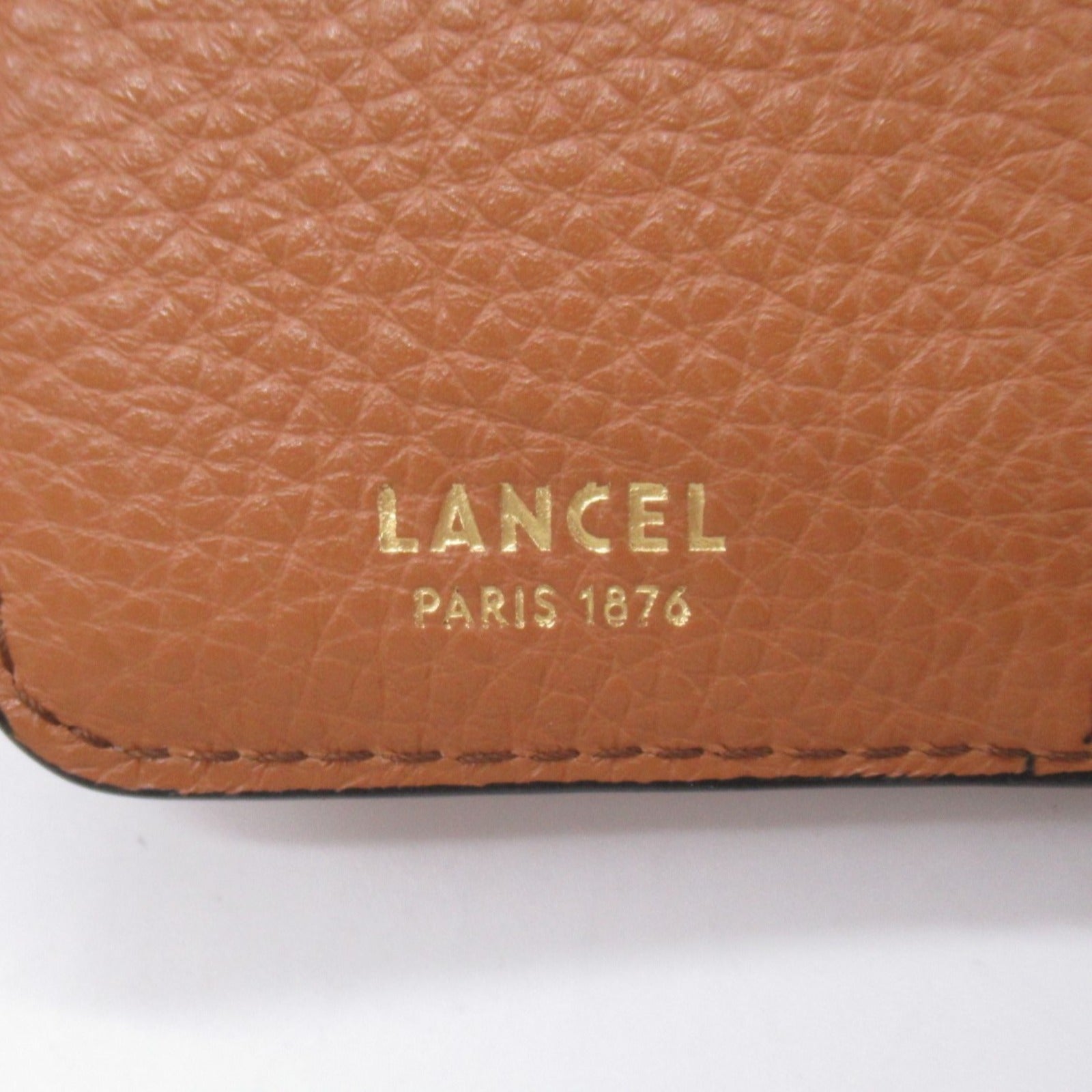 L型ファスナー財布 二つ折り財布 財布 レザー ブラウン ランセル 財布・小物 LANCEL