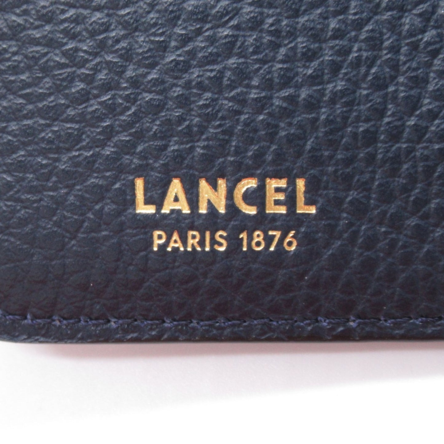 L型ファスナー財布 二つ折り財布 財布 レザー ネイビー ランセル 財布・小物 LANCEL