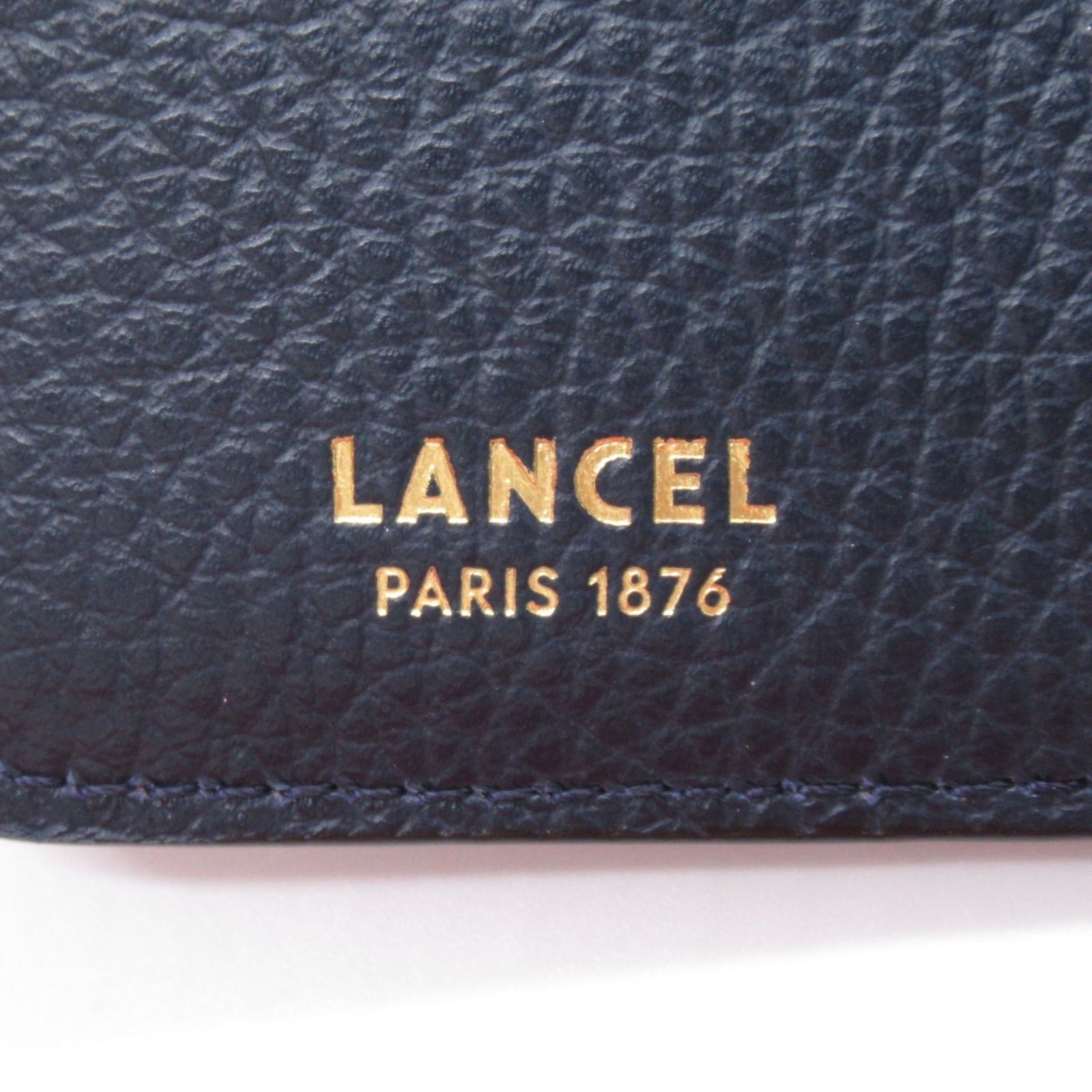 L型ファスナー財布 二つ折り財布 財布 レザー ネイビー ランセル 財布・小物 LANCEL