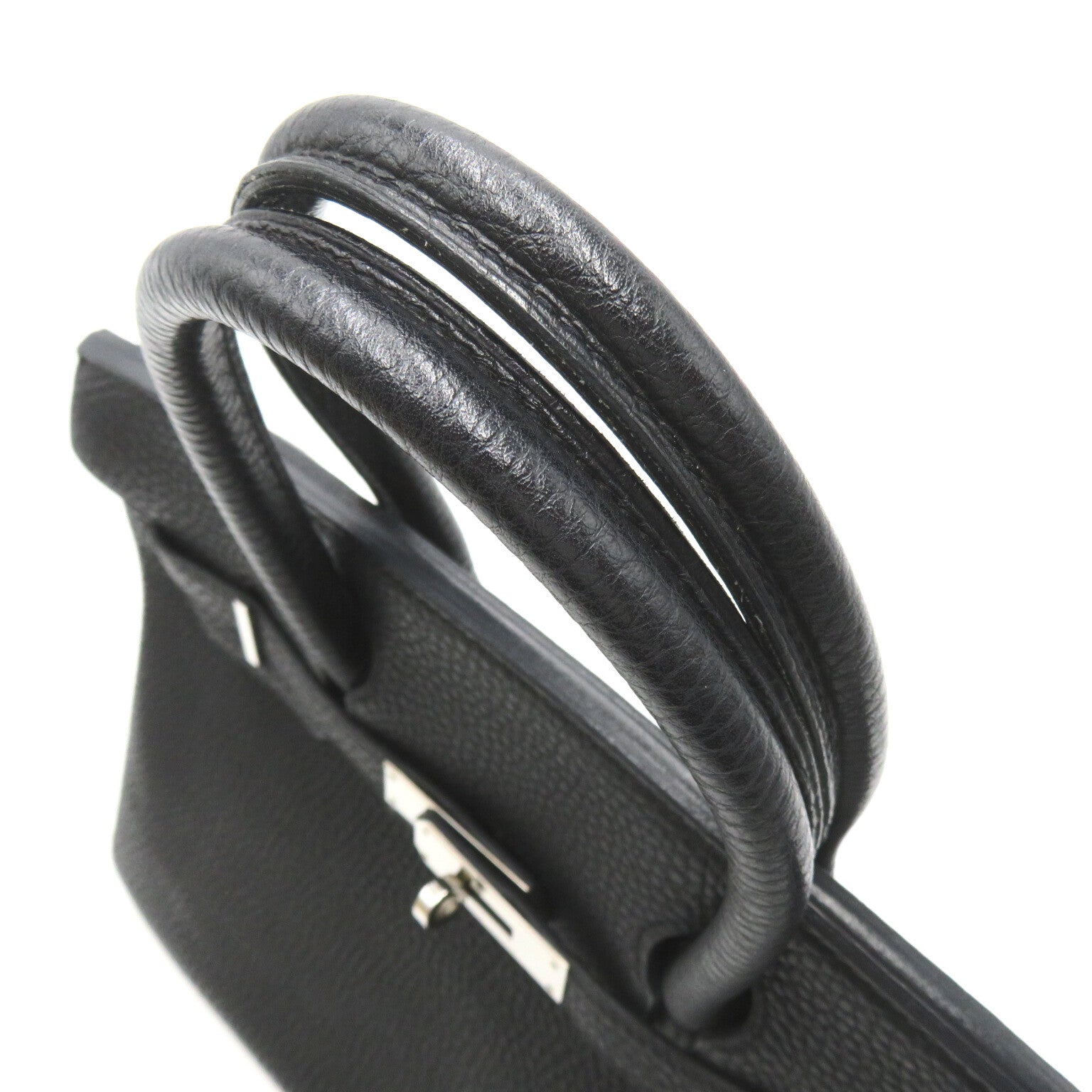 バーキン30 ハンドバッグ レザー トゴ ブラック ブラック（エルメス