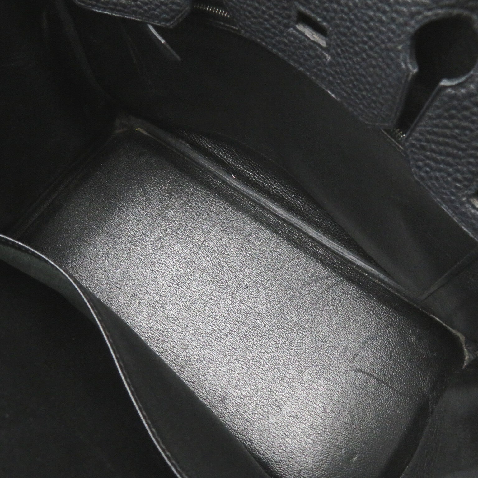 バーキン30 ハンドバッグ レザー トゴ ブラック ブラック（エルメス