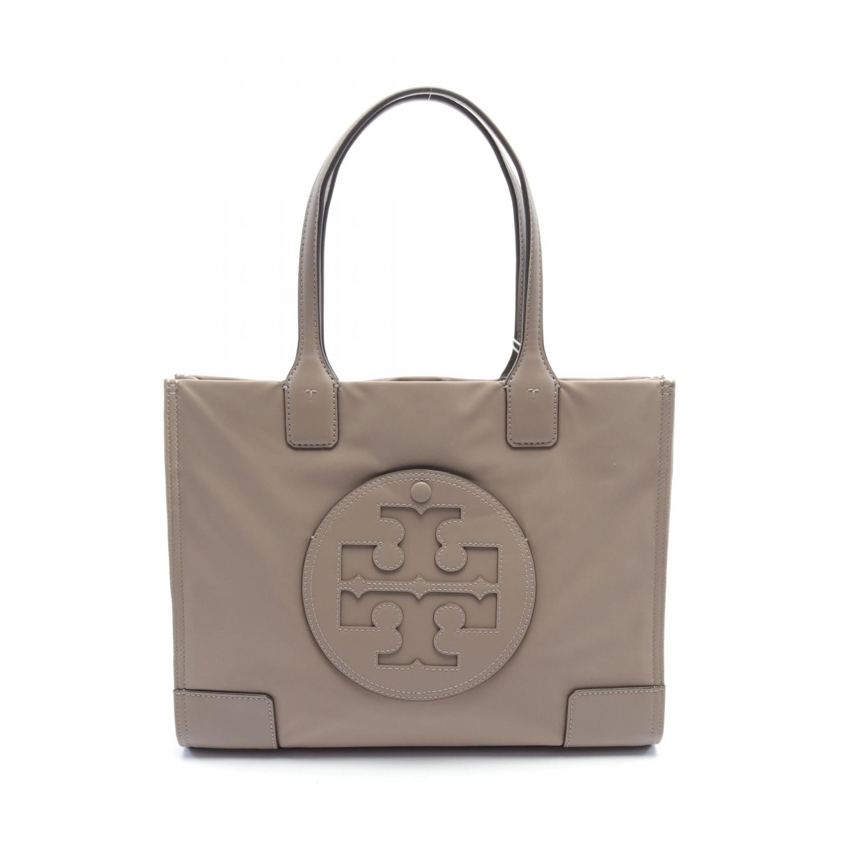 ELLA SAMLL TOTE エラ スモール ハンドバッグ トートバッグ ナイロン レザー ベージュ トリーバーチ バッグ TORY BURCH