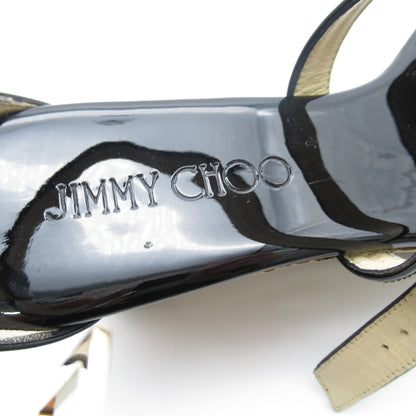 サンダル サンダル エナメル ブラック ジミーチュウ シューズ JIMMY CHOO