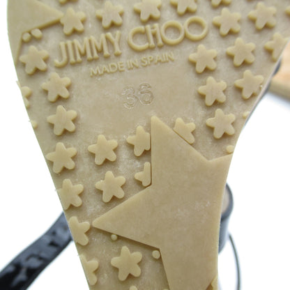 サンダル サンダル エナメル ブラック ジミーチュウ シューズ JIMMY CHOO