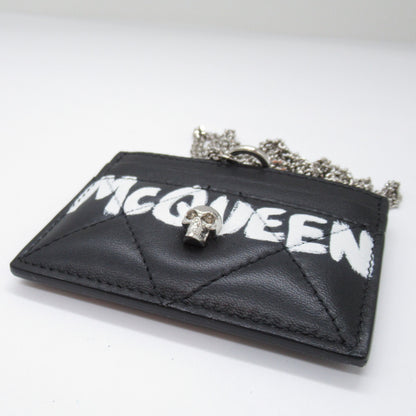 カードケース カードケース レザー ブラック ホワイト アレキサンダーマックイーン 財布・小物 ALEXANDER MCQUEEN