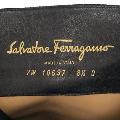 ブーツ ブーツ スウェード ブラック サルヴァトーレフェラガモ シューズ Salvatore Ferragamo