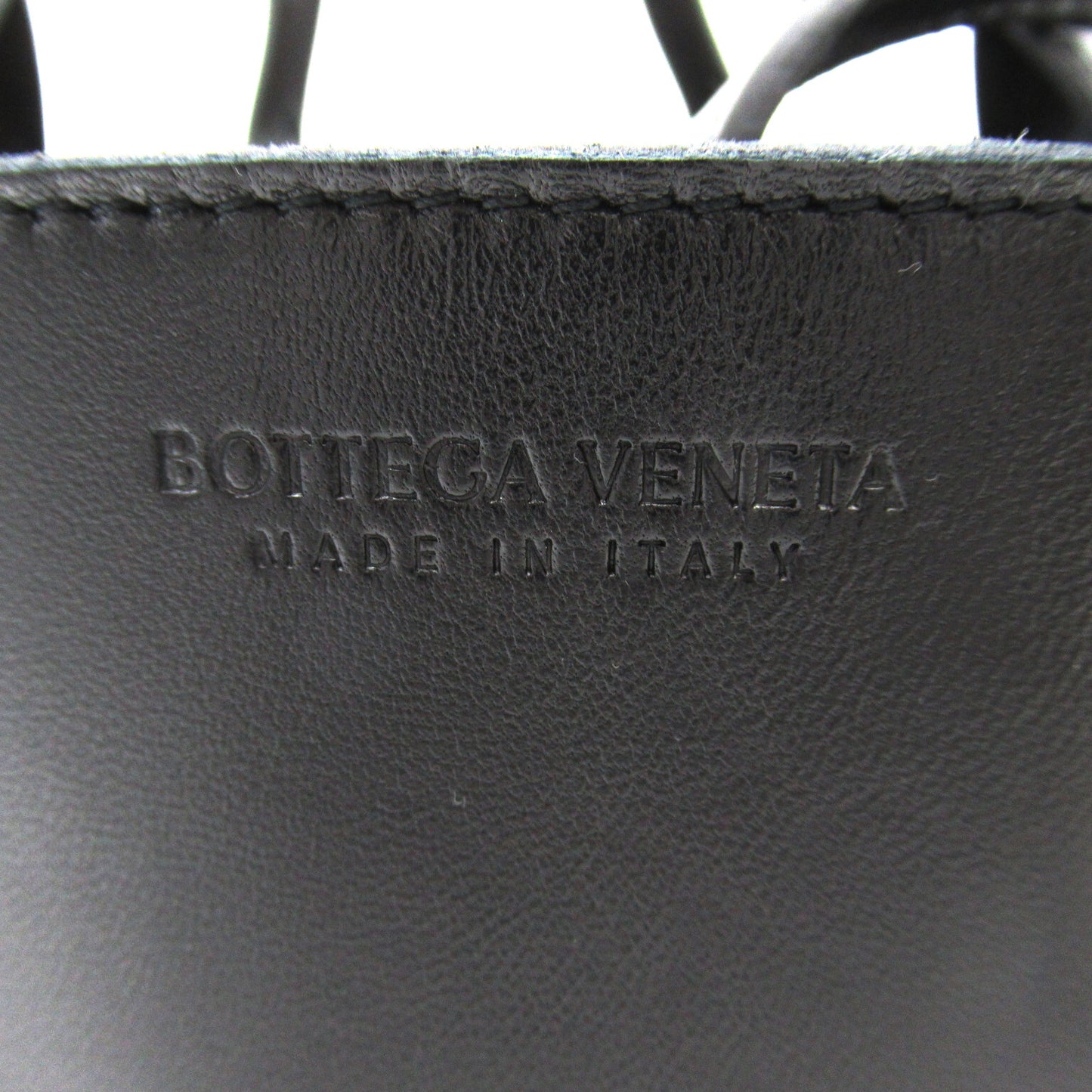 ミニ アルコ トート ショルダーバッグ ラムスキン（羊革） ブラック ボッテガヴェネタ バッグ BOTTEGA VENETA