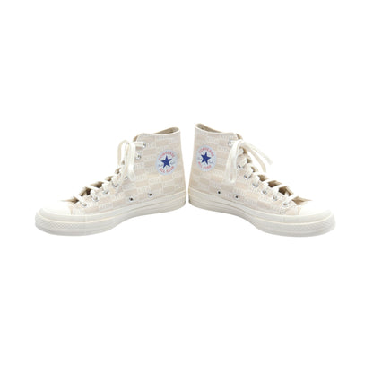 KITH × Converse Chuck 70 High Natural Monogram ハイカットスニーカー キャンバス ベージュ キス シューズ KITH