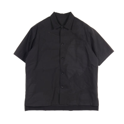 FLORAL EMBROIDERED PATCH COTTON POPLIN SHIRT シャツ 半袖 コットン ブラック 24SS サカイ トップス Sacai