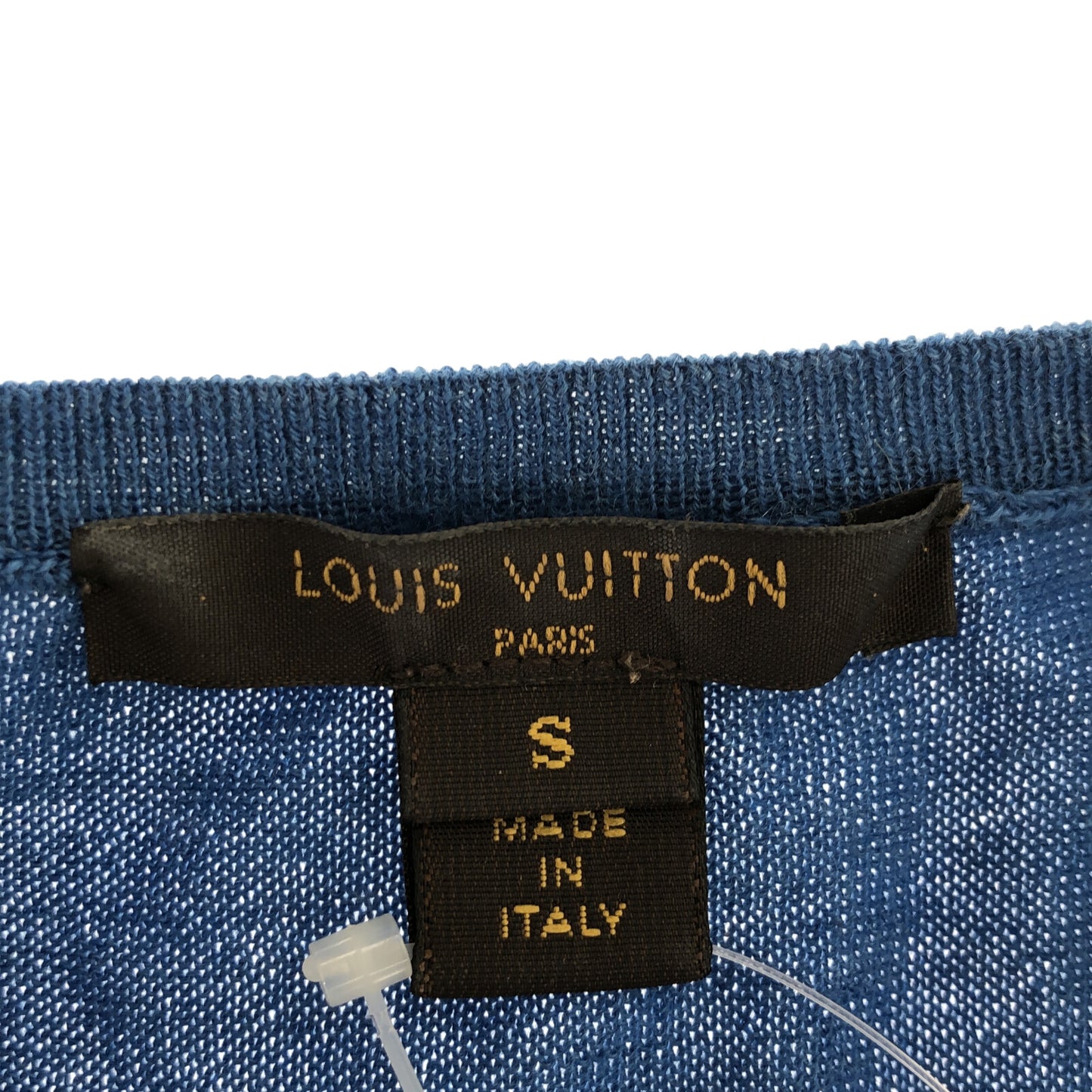 半袖ニット ニット カシミヤ ブルー ルイヴィトン トップス LOUIS VUITTON