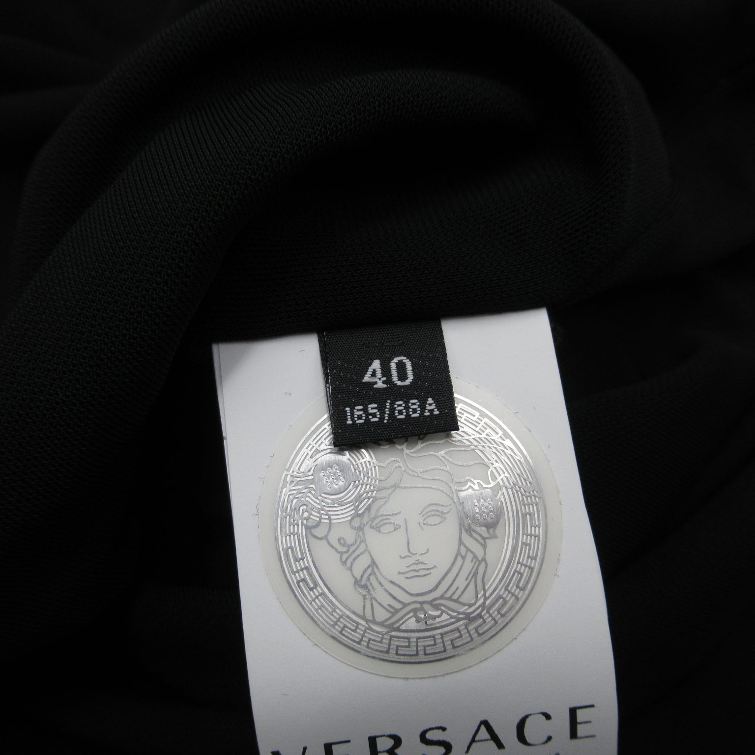 ノースリーブ トップス その他 ビスコース ブラック ヴェルサーチ トップス Versace