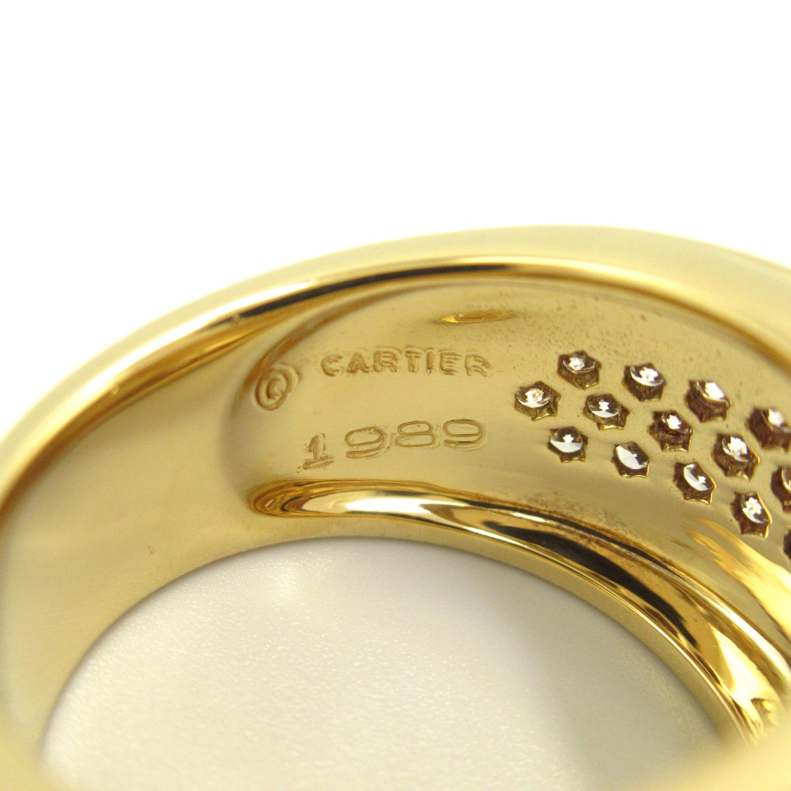 パヴェダイヤ リング リング 指輪 K18（イエローゴールド） ダイヤモンド クリア カルティエ アクセサリー Cartier