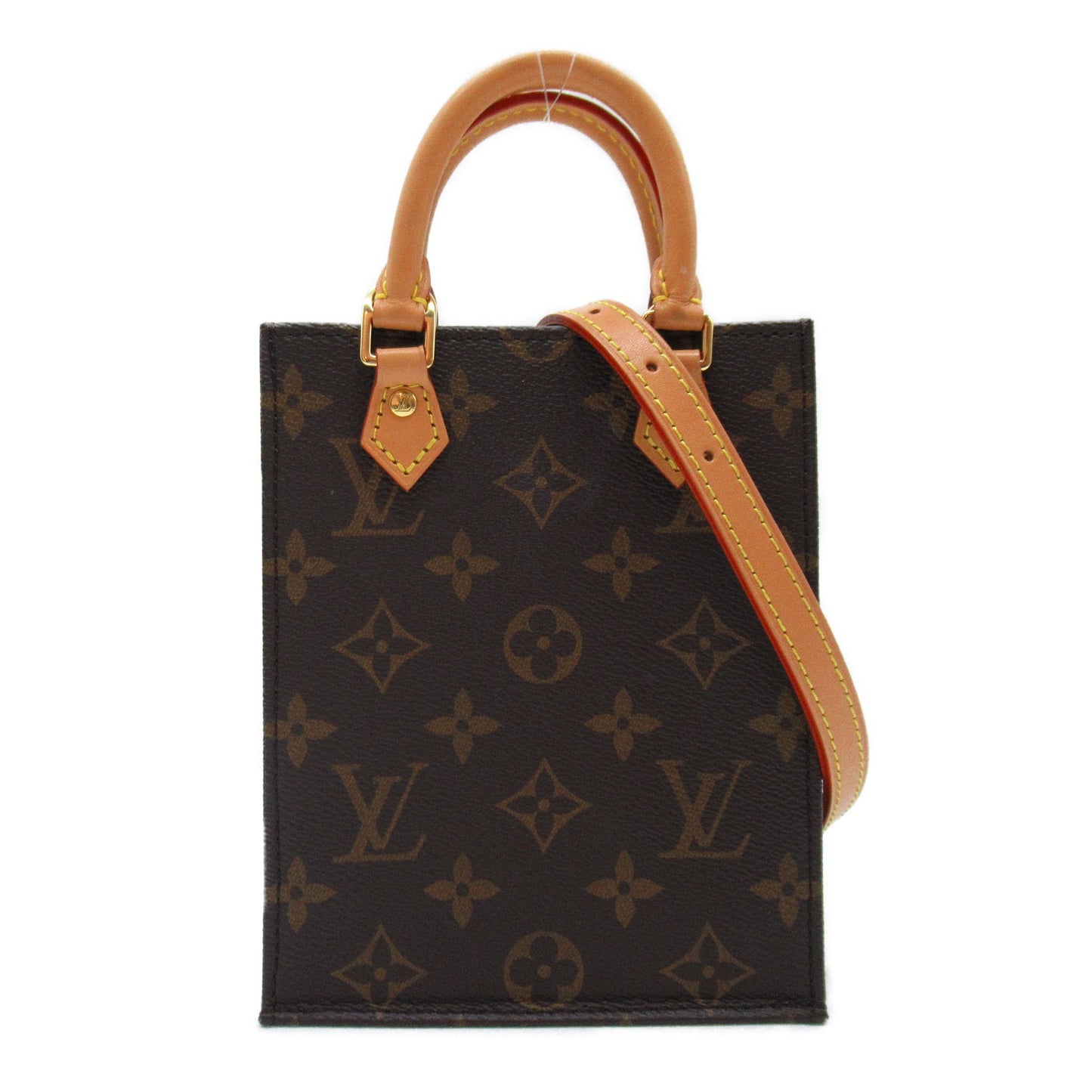 プティット サックプラ ショルダーバッグ PVCコーティングキャンバス モノグラム ブラウン ルイヴィトン バッグ LOUIS VUITTON