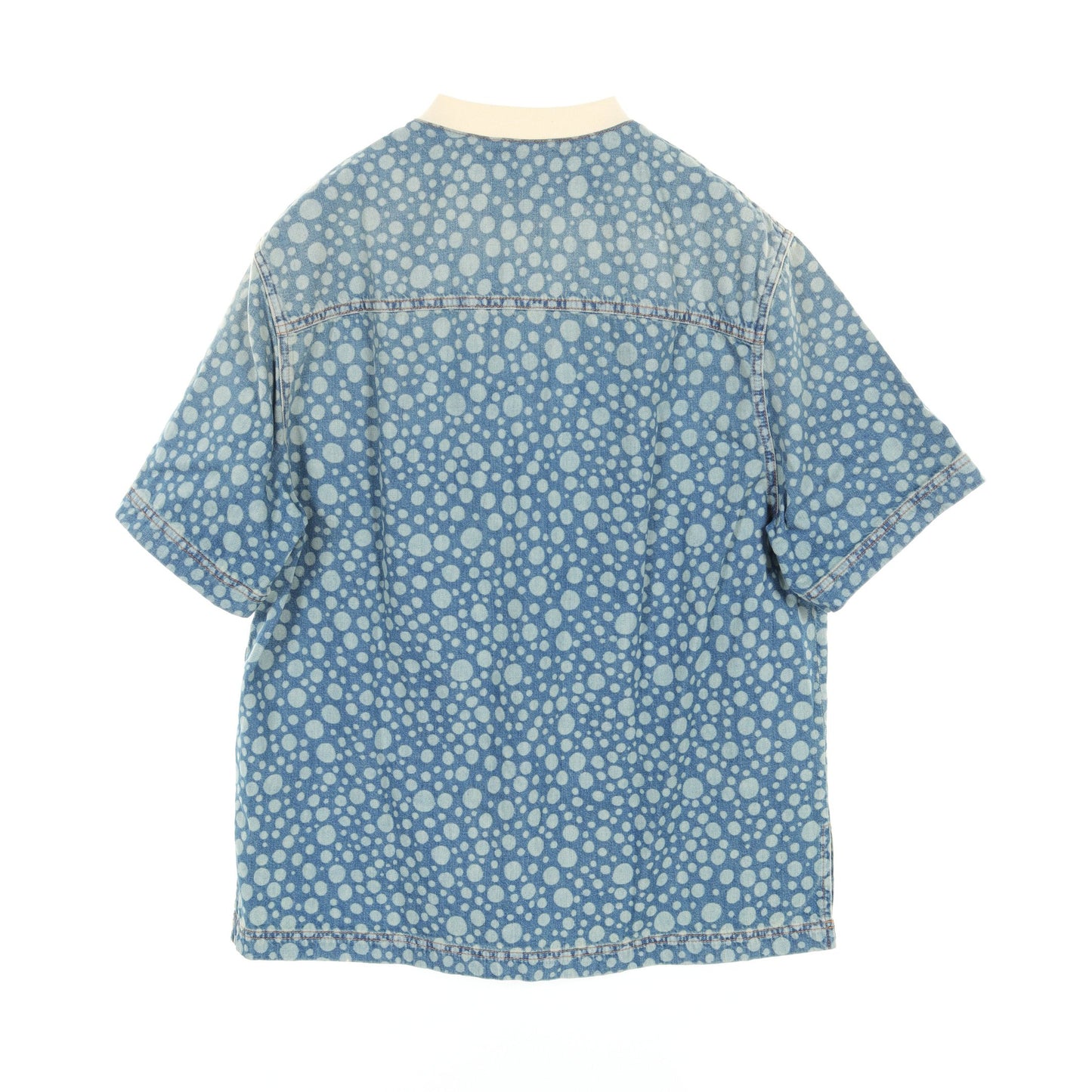 LOUIS VUITTON × 草間彌生 Yayoi Kusama Infinity Dots Denim Shirt シャツ コットン インディゴブルー オフホワイト ルイヴィトン トップス LOUIS VUITTON